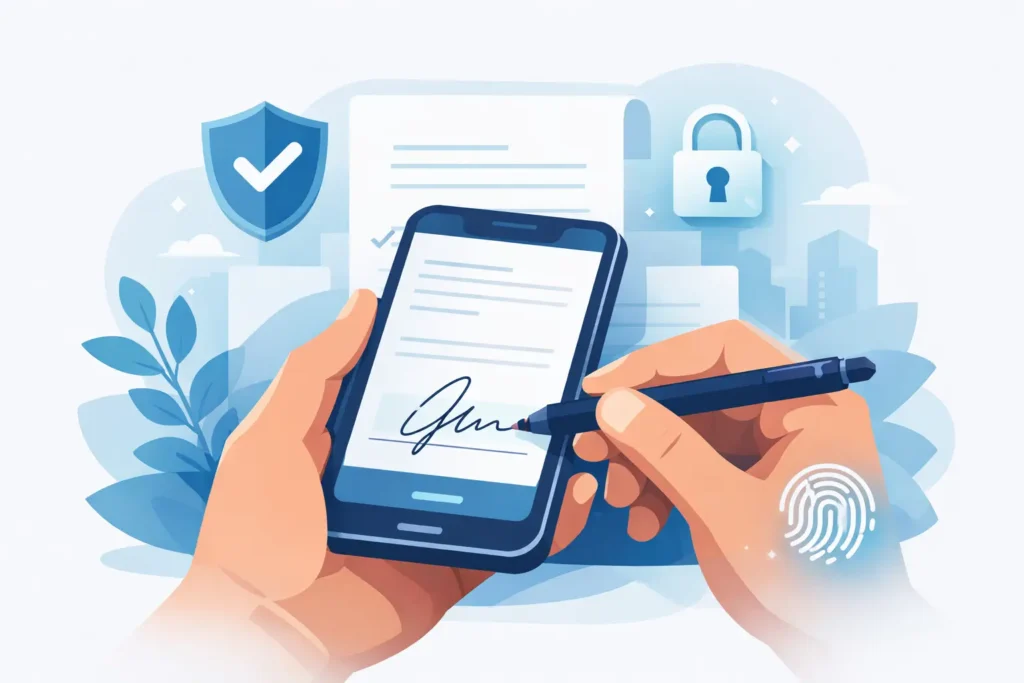 Cómo firmar contrato desde celular con seguridad