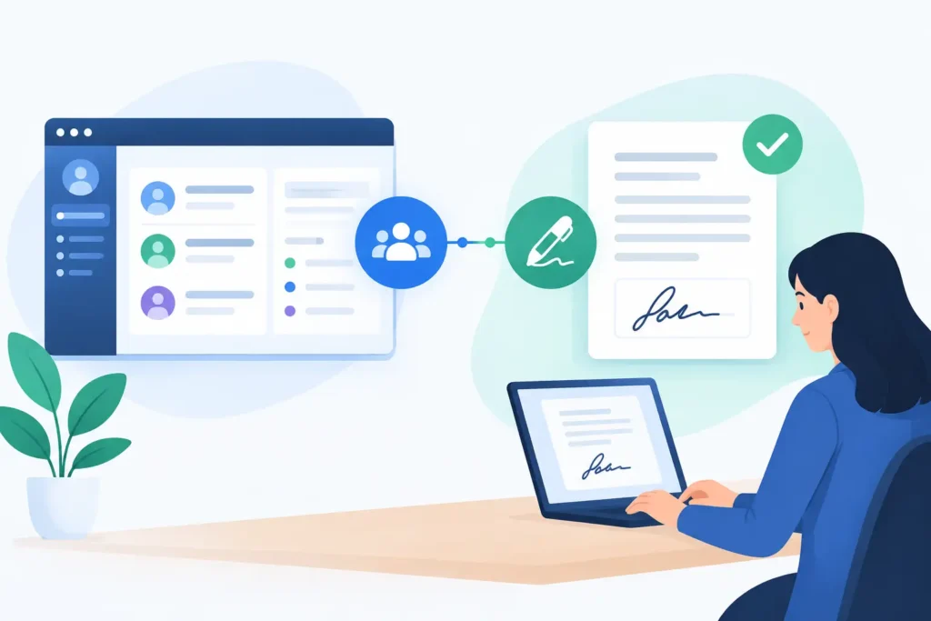 Cómo integrar firma electrónica con CRM sin fricción