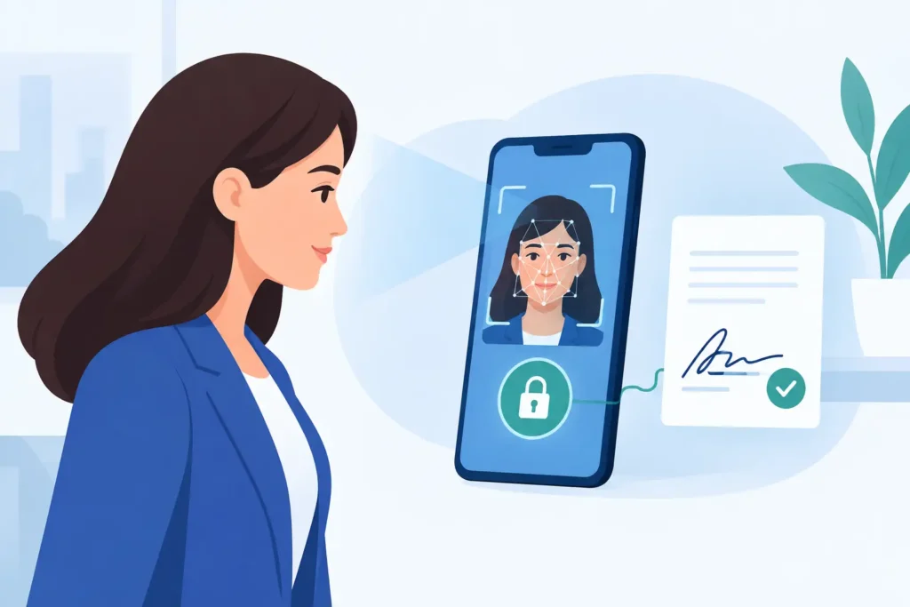 OTP biometría facial para firmas seguras